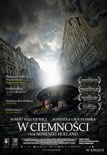 W ciemności, In Darkness, Agnieszka Holland, Robert Więckiewicz, Krzysztof Skonieczny, Leopold Socha, gwara lwowska, bakłak, Lwów, Szczepcio i Tońcio, kanalarz, kanał, kostiumolog, Kinga Preis, reżyser, film, Europa, Europa, zagłada Żydów, Holocaust, szantaż, tragedia, śmierć, człowieczeństwo, owacja, festiwal, Toronto, Maria Schrader, Benno Furmann, Jolanta Dylewska, operator, zdjęcia, telenowela, emocje, pogrzeb, Krystyna Chiger